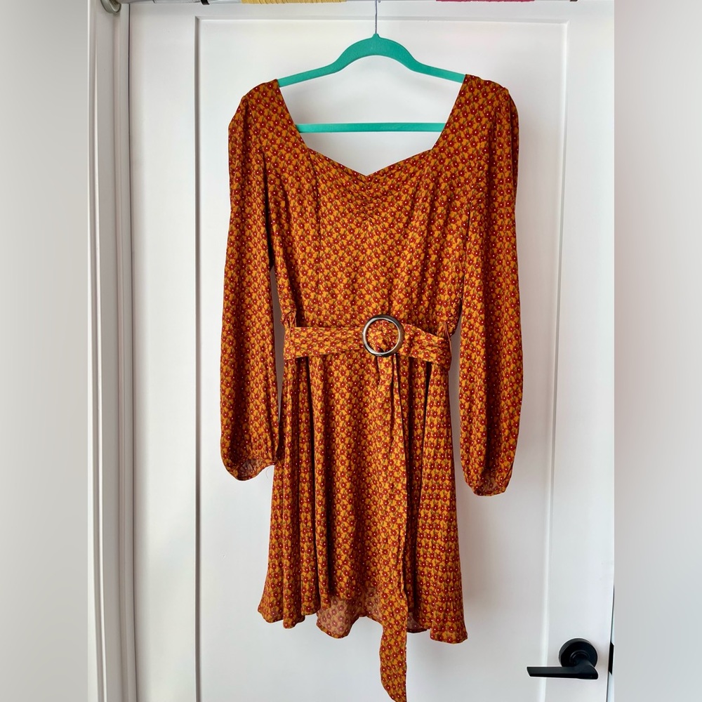 Rust Orange Mini Dress (Band of Gypsies)